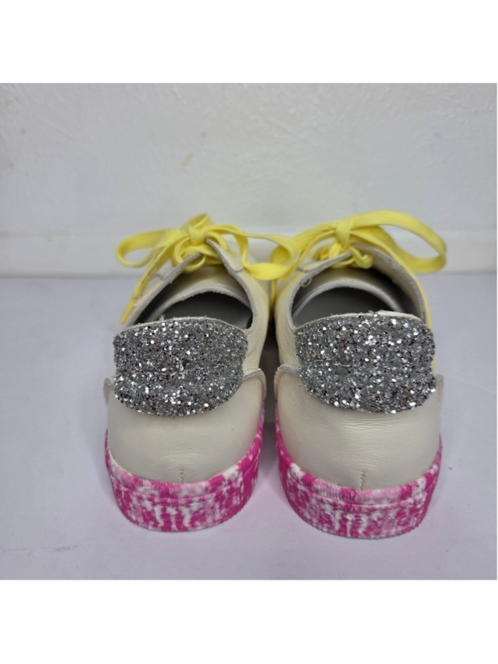 Anthropologie X Dolce Vita Zaga Citron Tie Dye Leather Sneakers Women's Size 9 - Picture 8 of 14